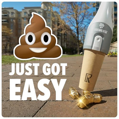 Dirt Devil Dogwalker Pet Waste Vacuum, Portable Handheld Vacuum, No-Contact Poop Scooper for Dogs, Ideal for Dogs up to 50 Pounds, Dog Poop Scooper for Yard Cleanup and Walks