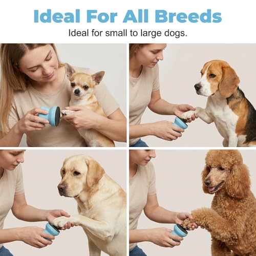 Silent Dog Nail File, 2026 Wooden Scratch Board with Replaceable Sandpaper Filing Disc, Dogs Self Nails Files Board Pet Nail Care Tool for Large and Small Breeds (2pcs) - color: 2pcs