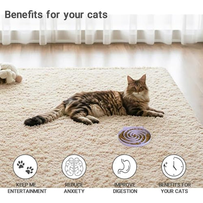 Bifeaw Slow Feeder Cat Bowl, Easy to Clean Silicone Bowl, Ideal for Dry and Wet Food (Purple and White) - color: Purple and White