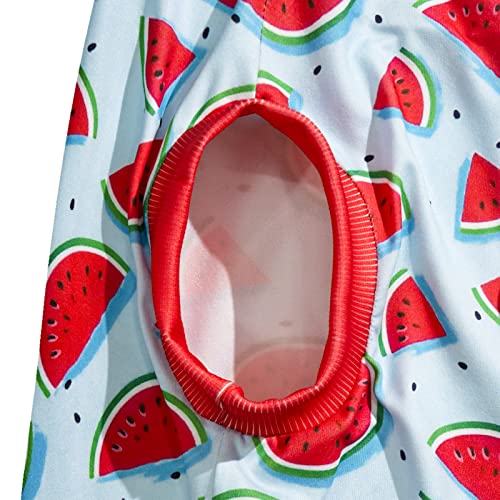 Dog Sleeveless T Shirt Red Watermelon Prints Vest Shirt Soft Stretchy Summer Clothes for Large Dog Boys Girls Shirt X-Large,Red - color: Blue Watermelon, size: XL