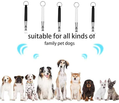 Dog Whistle to Stop Barking Neighbors Dog Adjustable Ultrasonic Silent Dog Whistle, Professional Recall Dog Training Whistleswith Lanyard ，2 Pack Dog Whistle.