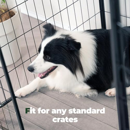 BALANCE Dog Crate Pad, Dog Foam Crate Mat Kennel Pad, Washable Water-Resistant Pet Bed Flat Dogs Cage Mat for Medium Dogs - color: Brown, size: 30.0"L x 19.0"W x 0.8"Th