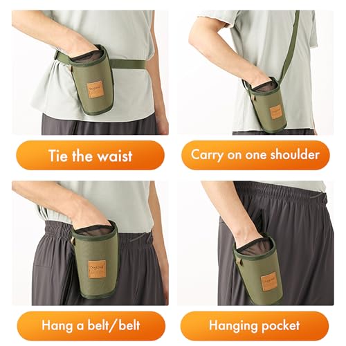 Portable Dog Treat Pouch for Training - Outdoor Waist Pack with Medium-Stiff Polyester, Leash Clip & Zippered Pocket for Pet Treats/Rewards (Grey)