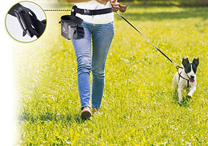 AMZNOVA Dog Treat Bag Treatnow Dog Treat Pouch, Training Pouch with Waist Belt & Clicker for Training & Walking, Waist Clip On Snack Fanny Pack for Pet, 3Cups, Heather Coffee - color: Heather Coffee