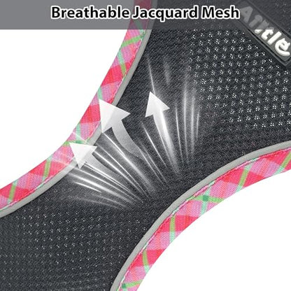 AIITLE Small Dog Harness - Breathable Double-Layer Jacquard No-Choke Vest, Durable Anti-Tear Fabric with Reflective Trim - Perfect for Running, Parties, Daily Walks (Black, XS) - color: Black, size: XS(Chest: 11.5 - 13.5")