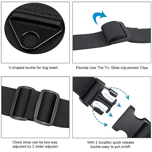 EXCELLENT ELITE SPANKER Tactical Dog Vest Training Military Patrol Service Dog Harness Easy Control Adjustable No-Pull Nylon Pet Harness with Handle for Small Medium Large Dogs(BLK-XS) - color: Black, size: XS