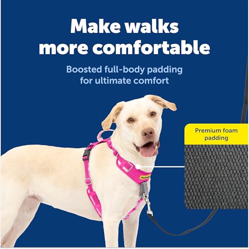 PetSafe Easy Walk Comfort No-Pull Dog Harness Full-Body Padding - Better Walks on the First Use - 5 Points of Adjustment Large, Pink - color: Pink, size: Large