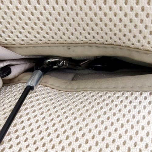 Mogoko Pet Dog Car Seat Belt Restraint, Coated Stainless Steel Chew Proof Dog Vehicle Safety Tether Cable, Double Clip No-Chew Pet Car Leash Lead-24 Inch Black - color: Black, size: 24 inches