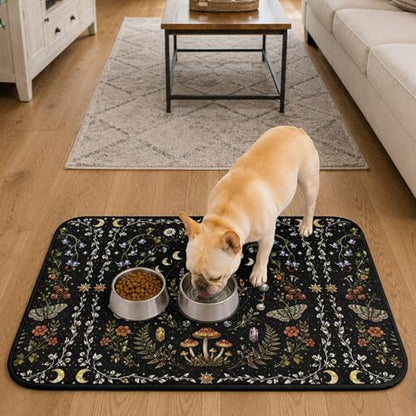 Solar System Washable Pee Pads for Dogs and Cats, Mystic Moon Butterfly Crystal Leak-Proof Reusable Puppy Pads Non-Slip Potty Pads Dog Mats for Floors Whelping,Playpen, Crate, 1PC 40"x30" - size: 40 x 30 Inch(Pack of 1)
