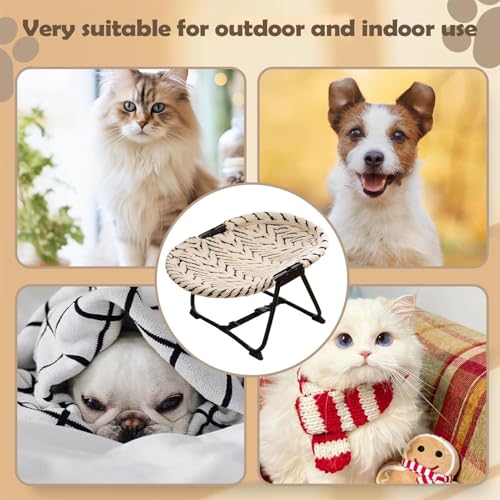 Outside Dog Bed - Portable Detachable Non Slip Cot Hammock | 22.44 x 16.14 x 10.23Inch Dog Bed Outdoor - for Pets Cats Kitten Puppy Sleep Rest Camping Travel - color: B