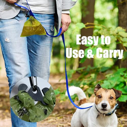 Black and Pink Dog Waste Bag Dispensers - Leash Attachment Dog Poop Bag Holders With Hand Free Holder Carriers - color: Pink with Black Holder, size: 1 Pack Standard