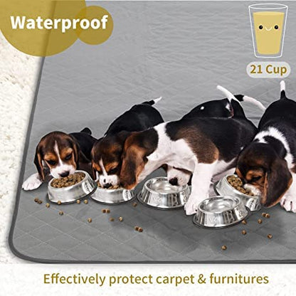 Washable Reusable Dog Pee Pads, 34"x52" Absorbent & Waterproof Puppy Training Pad for Crate, Playpen & Carpet, Large Potty Pads for Dogs, Cats & Small Pets - size: 1Pc 34x52 Inch