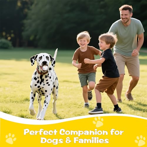 Dog Ball, 2.5 inch Dog Toy for Aggressive Chewers,ETPU Material Durable Ball for Launcher,Indestructible Bouncy Floating Balls for Dogs - color: White