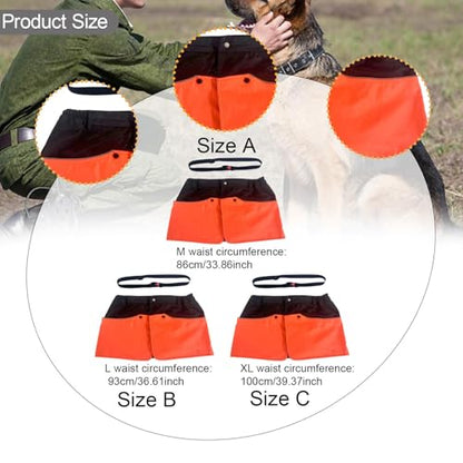 Handler Training Apron Dog Handler Training Apron Waterproof Nylon Pants Multi Pockets Waist Strap Dog Training Shorts Anti Tear, M - size: Medium