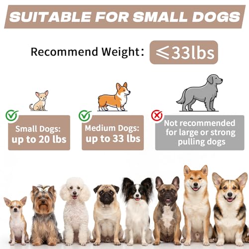 Retractable Dog Leash with USB Rechargeable Flashlight for Night Walks, 16FT Automatic Telescopic Tractor Dog Leash for Small and Medium Dogs, Beige - color: apricot