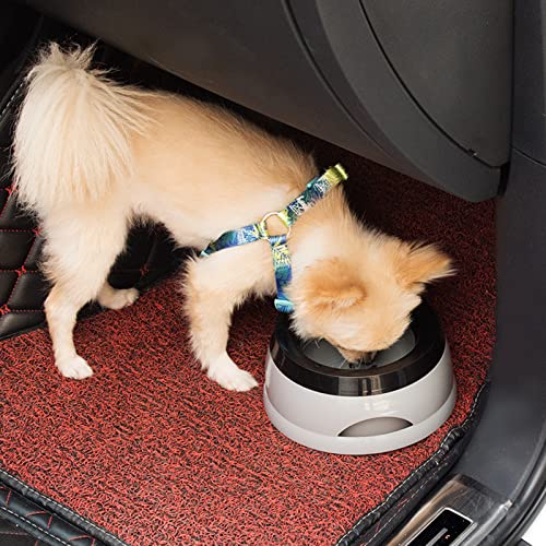 Dog Water Bowl,No-Spill Pet Water Bowl,Non Slip Bottom,750mL/25oz Slow Water Feeders,for Dogs,Cats - color: A-1