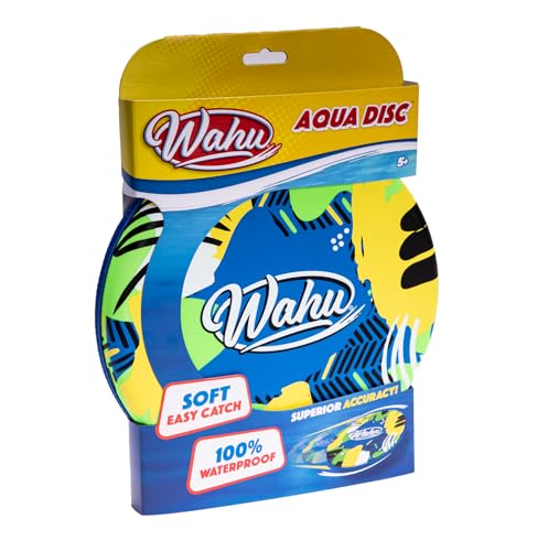 Wahu Aqua Disc Blue/Green/Yellow - 100% Waterproof Disc - Soft Easy Catch with Superior Accuracy