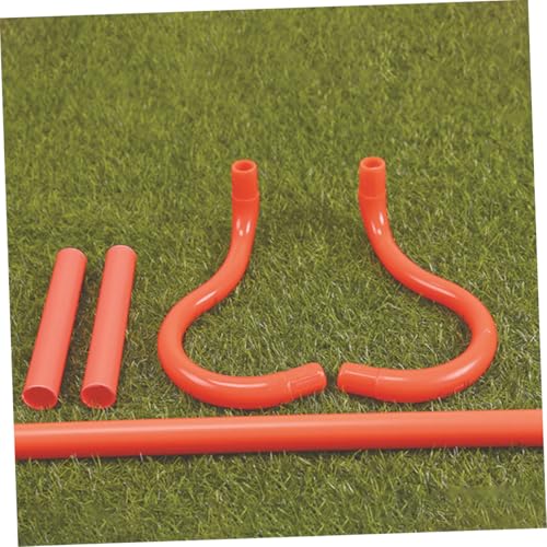 3pcs Adjustable PVC Agility Hurdles Set Portable Speed Training Equipment for Soccer Basketball Football Versatile Running Practice and Dog Fitness Drills