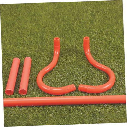 3pcs Adjustable PVC Agility Hurdles Set Portable Speed Training Equipment for Soccer Basketball Football Versatile Running Practice and Dog Fitness Drills