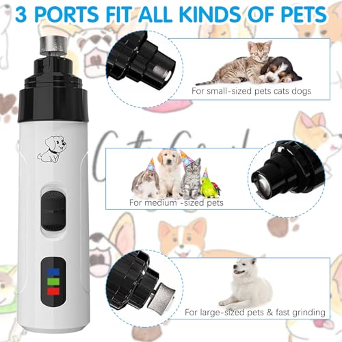 Silent Groom Pro Nail Grinder, Silent Grind Pro for Dogs, Silent Grind Pro, Silent Grind Pro Dog Nail Trimmer, New Electric Dog Nail Clippers for Dog Nail Grinders Rechargeable