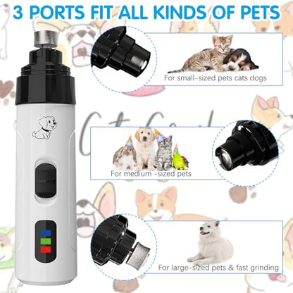 Silent Groom Pro Nail Grinder, Silent Grind Pro for Dogs, Silent Grind Pro, Silent Grind Pro Dog Nail Trimmer, New Electric Dog Nail Clippers for Dog Nail Grinders Rechargeable