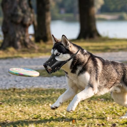 Dog Muzzle Leather, Comfortable and Safe Anti-Barking Leather Dog Muzzle, Breathable and Adjustable, Anti-Bite, Anti-Barking, Anti-Chewing, Suitable for Small, Medium and Large Dogs - size: XS