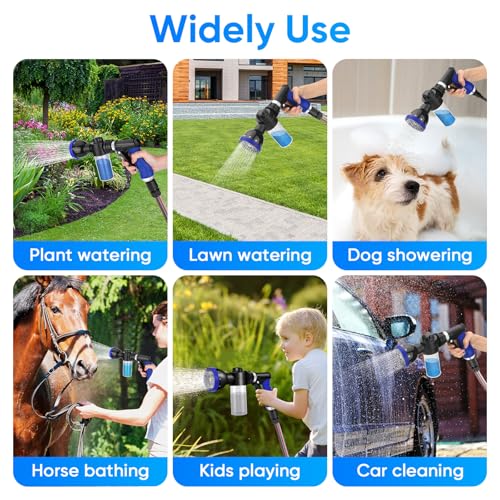 Dog Shower Attachment Water Hose Nozzle Sprayer Set with Metal 3-Way Diverter & 6.6 Ft Long Hose, Tub Faucet for Shower Arm Easy Faucet Pup Pet Bathing Sprayer Washer Kit - style: Dog Shower Attachment
