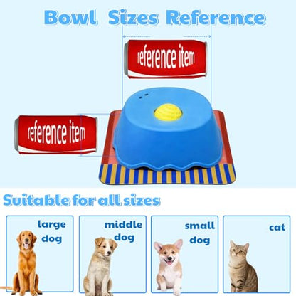 Slow Feeder Dog Bowl for Liquid with Built-in Ball,250ml Non-Slip for Bone Broth & Yogurt,Prevents Wet Chin,Anxiety Relief & Mental Stimulation,Food-Grade Easy Clean Enrichment Toy for All Breeds