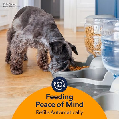 Petmate Replendish Gravity Feeder, 5 lb, Blue, Made in USA - color: Pearl Peacock Blue, size: 5 LB