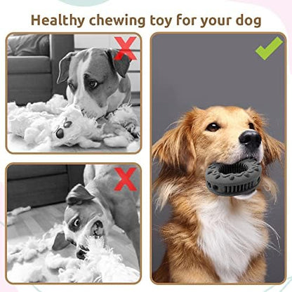SIMENA Heavy Duty Dog Chew Toy for Aggressive Chewers, Natural Teething Toy for Medium Breeds, Tough Durable Chewy Toy, Teeth Cleaning Tough Dog Toys - style: Premium