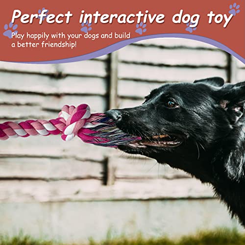 Lmlpt Tough Dog Rope Toy for Large Aggressive Chewers Heavy Duty Chew Toys,Pink