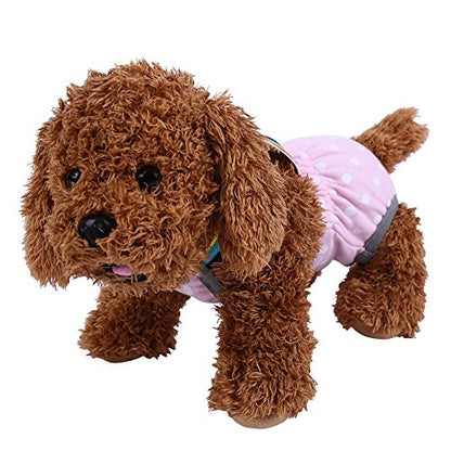 Zerodis 6 Different Size Dog Puppy Diaper Nappy, Physiological Sanitary Design Menstrual Suspender Color Rainbow Label Dog Puppy Diaper Nappy