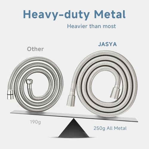 Shower Hose Extra Long 304 Stainless Steel Handheld Showerhead Hoses,Anti Winding Interface,With Brass Insert And Nut-durable ＆ Flexible Rv Shower Hose Replacement (Brushed Nickel, 39 Inches) - color: Brushed Nickel, size: 39 Inches