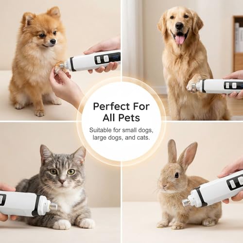 Silent Groom Pro, 2026 New Silent Pet Nail Grinder, Dog Silent Nail Grinder for Dogs Silent Dog Nail Trimmer, Rechargeable USB Charging Electric Pet Nail Grinder Nail File for Pet (#02) - color: #02
