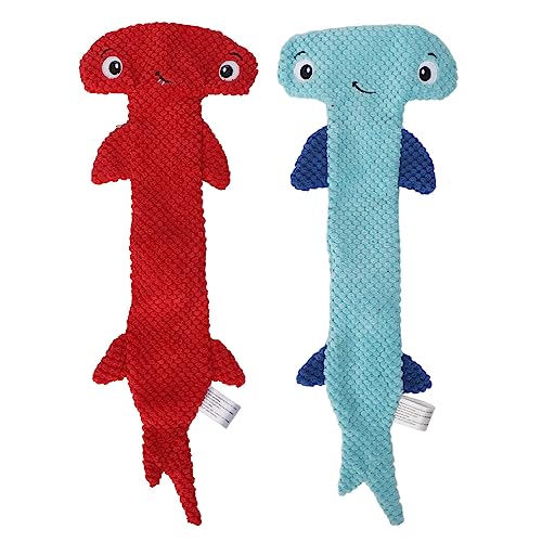 Dog Squeaky Toy, Stuffing Free Teeth Training Interactive Cute Plush Dog Chewing Toy, Squeaky Toys for Teeth Grinding Relieving Boredom Small Medium Large Dogs(Red) - color: Red