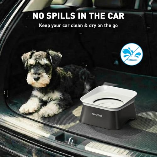 PAWGETHER® No Spill Water Bowl for Dog 2L/68oz Splash Proof Slow Drinking Dog Bowls on Vehicle Travel No Drip Slow Water Bowl for Messy Drinkers Perfect for Small to Medium Sized Dogs