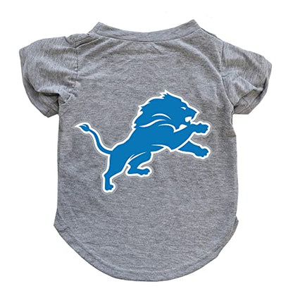 Littlearth NFL Detroit Lions Pet T-Shirt, Team Color, Small - color: Detroit Lions, size: Small