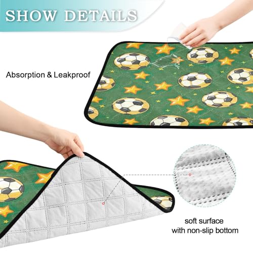 Qilmy Football Pet Mat, Waterproof Reusable Dog Training Pad Anti-Slip Pet Creat Pad for Small Medium Large Dogs and Cats - size: Medium+Large
