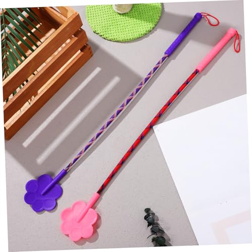 BESTonZON 2Pcs Cute Paw Shaped Pet Training Tool Dog Trainer Clicker Cat Training Stick Easy to Use Engaging Design for Behavior Improvement Multi Pet Compatibility