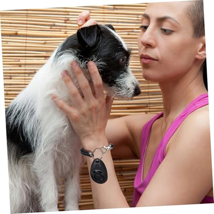 Toyvian Dog Training Clicker and Whistle Portable Pet Behavior Training Tool with Wrist Strap Lightweight Durable Plastic for Dog Clicker Training