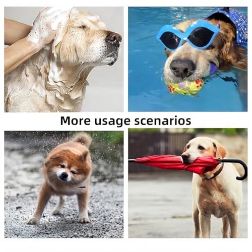 Personalized Dog Bathrobe Towel, Custom Name Embroidery Quick-Drying Bath Robe for Dogs, Microfiber Dog Bathrobe with Hood Straps, Soft and Ultra Gentle on Pet Skin(Small) - size: Small