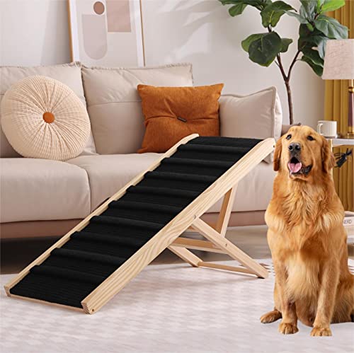 Large Dog Pet Ramp Stairs for Bed Car Truck Couch SUV,Dog Pet Ramp for Small Large Dogs Pets to Get on High Bed Truck Couch Sofa - size: Large