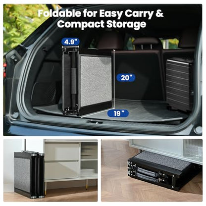 Dog Ramp for Car, Pawlify 71" x 20" Dog Ramps for Large Dogs with Anti-Pinch Handle and Anti-Slip Rug Surface, Folding Dog Ramp Up to 250LBS, Portable Dogs Car Ramp for SUV, Trucks - size: 71"L x 20"W