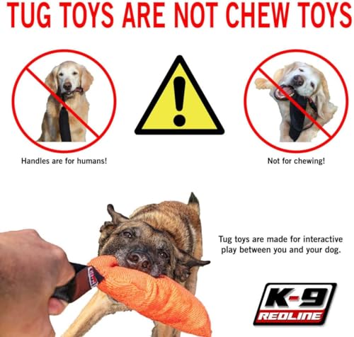 Redline K9 Bite Suit Tug Toy (3" x 10") 1 Handle (Electric Blue) - color: Blue
