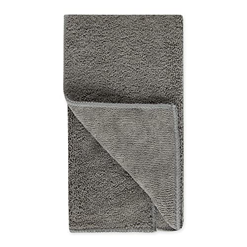 Bone Dry Pet Grooming, Embroidered Microfiber Towel Drying Collection, 15x30, Gray - color: Gray, size: 15x30"