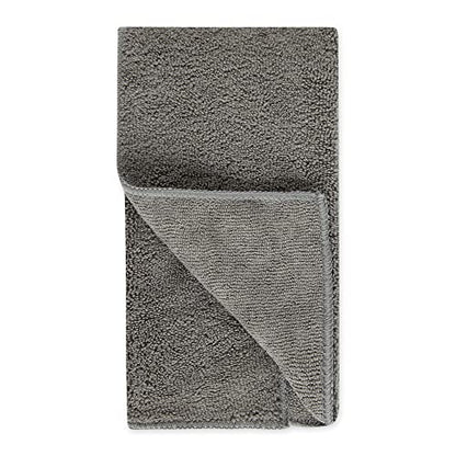 Bone Dry Pet Grooming, Embroidered Microfiber Towel Drying Collection, 15x30, Gray - color: Gray, size: 15x30"