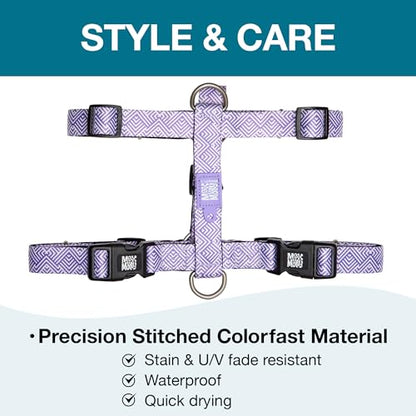 Max & Molly H Comfort Fit Dog Harness – Soft Neoprene Padding, Easy Step-in Design, Durable Metal Parts, Dual D-Rings for Enhanced Control – Perfect for Secure, Comfortable Walks