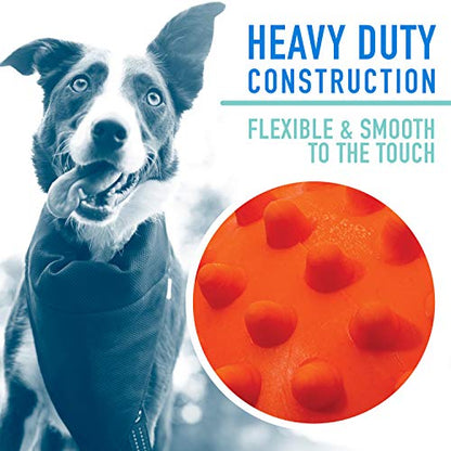 Franklin Pet Supply Co. Ready Set Fetch All Weather Ball - Launcher Ball - Slobber and Water Resistant,Orange