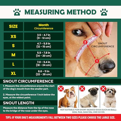 Dog Muzzle for Large Dogs – Adjustable Velcro with Air Mesh Muzzle for Large Sized Dog | Mussels for Dogs Grooming | Muzzles to Prevent Biting Barking Chewing | Allows Panting and Drinking - size: Large ( 7.0” - 9.4” )