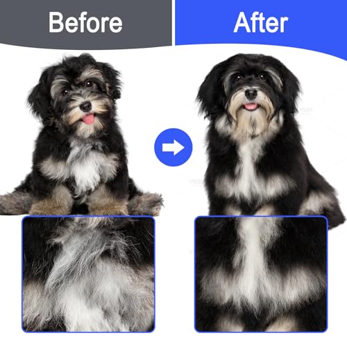 6 Pack Flea Comb for Cats Dogs,Stainless Steel Dog Cat Grooming Combs With Rounded Teeth,Double-Sided Tear Stain Remover,Dematting Comb For Dogs Cats Ideal for Small, Medium & Large Pets (Blue) - color: NEW Blue